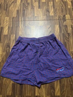 Vintage Rare 2001 Buffalo Bills Game Day Plaid Pj Shorts Unisex Medium